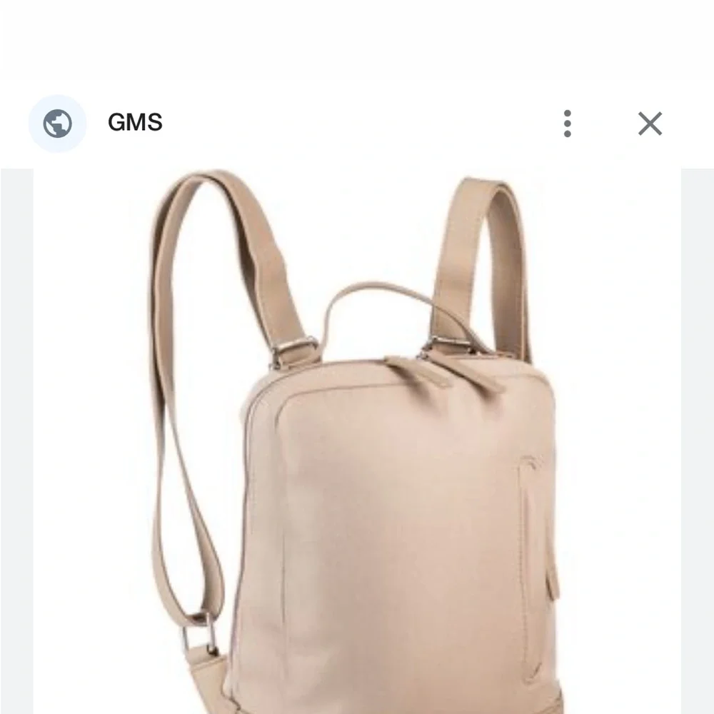Kapten & Son Taupe vegan backpack/purse - Picture 4 of 5